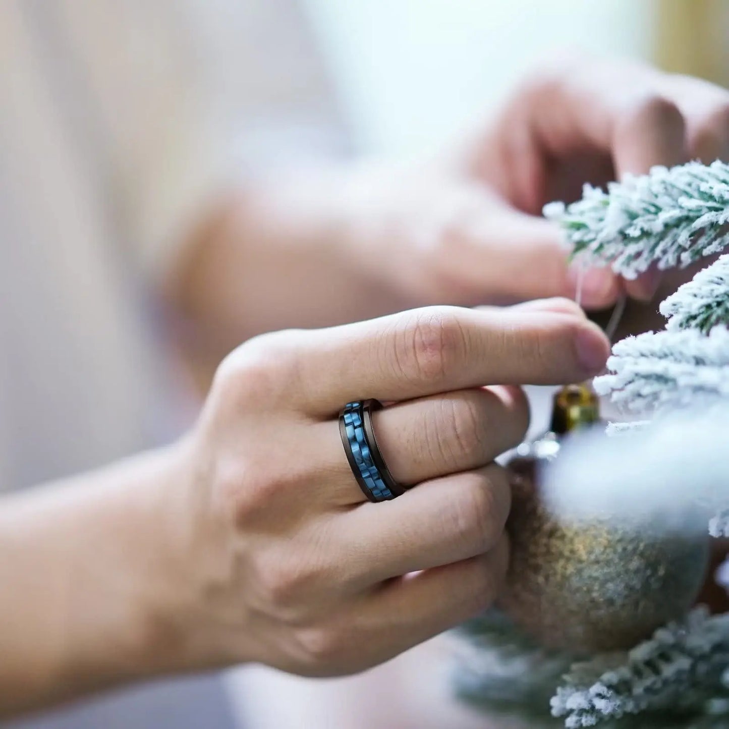 GearFury Chain-Spin Ring — Titanium Steel Grind, Zero-Noise Focus, 8mm Biker Cool (BT*8019)