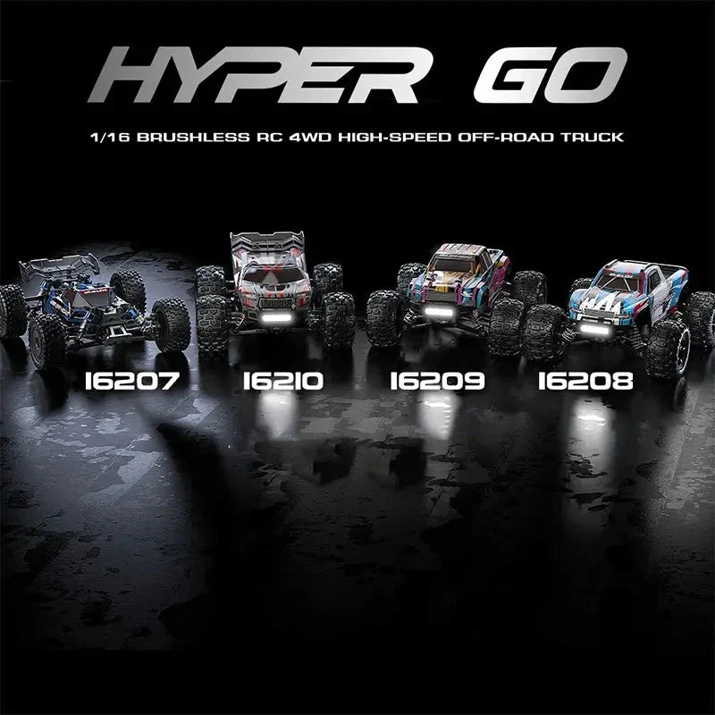 Hyper Go MJX 16209 16207 16208 16210 1/16 4WD RC Car 70KM/H Brushless  RC Racing Car Remote Control Cars Off-Road Truck Toys