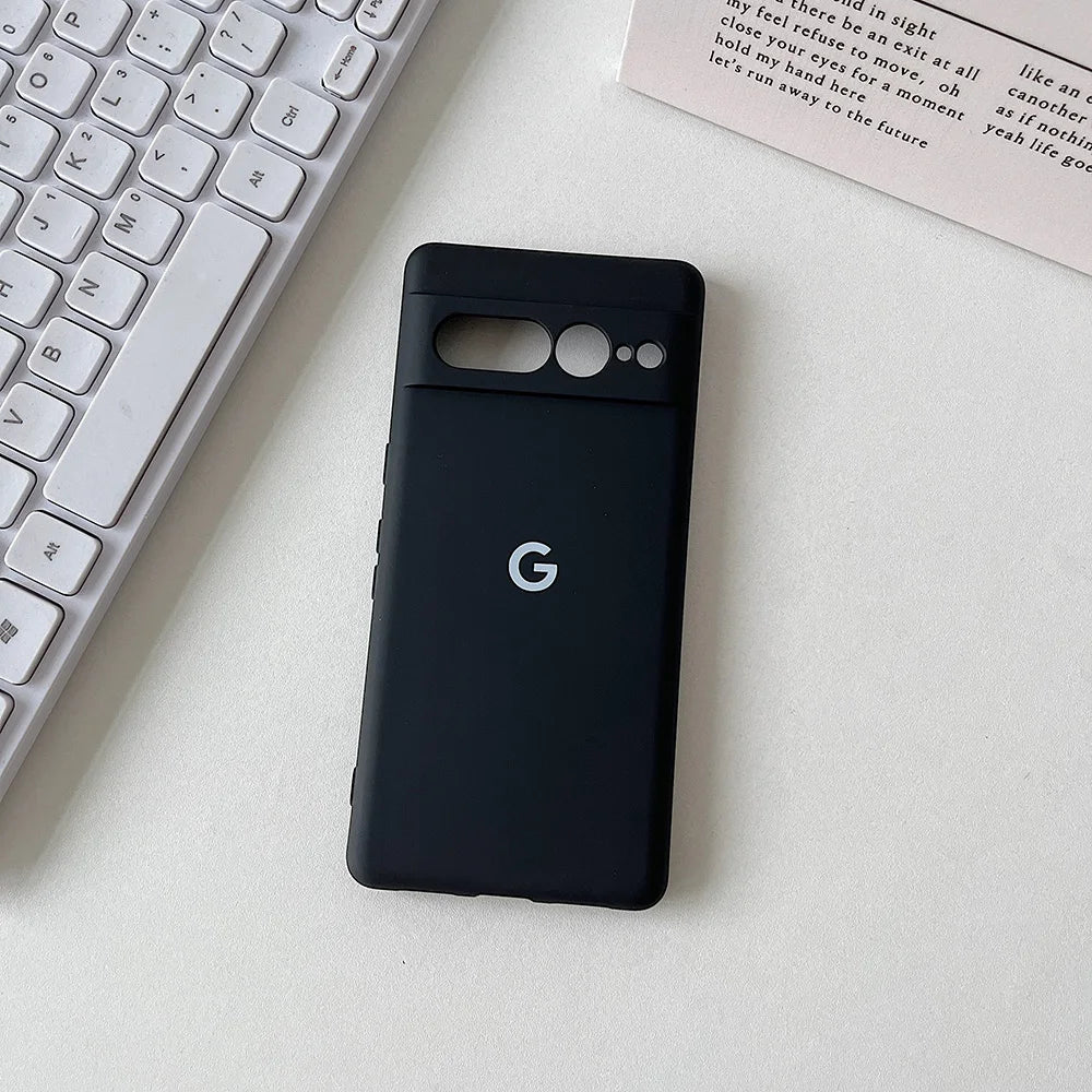 For Google Pixel 8 8Pro 8a 7 7Pro 7a Case Silky Silicone Soft-Touch Back Cover For Pixel 6 6Pro 6a Shockproof Protective Coque