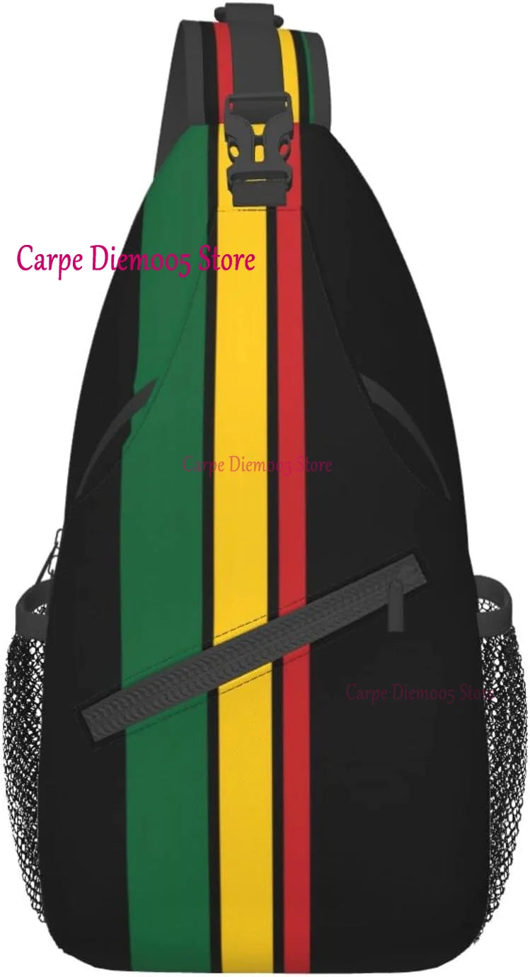 One Love Carry — Jamaica Flag Crossbody Sling Backpack For Everyday Vibes