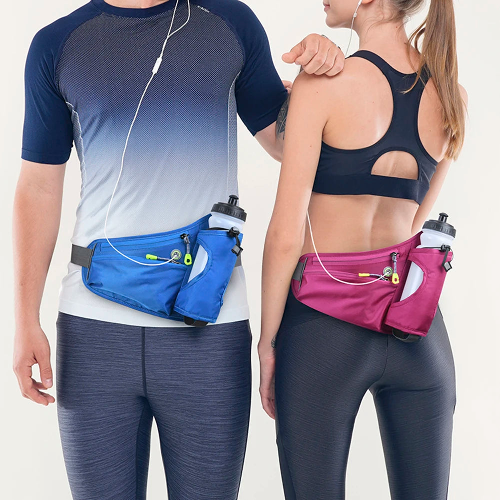 NightSprint HydratePro — Reflective Running Waist Belt With Bottle Holster & Phone Pocket 🏃‍♂️💧