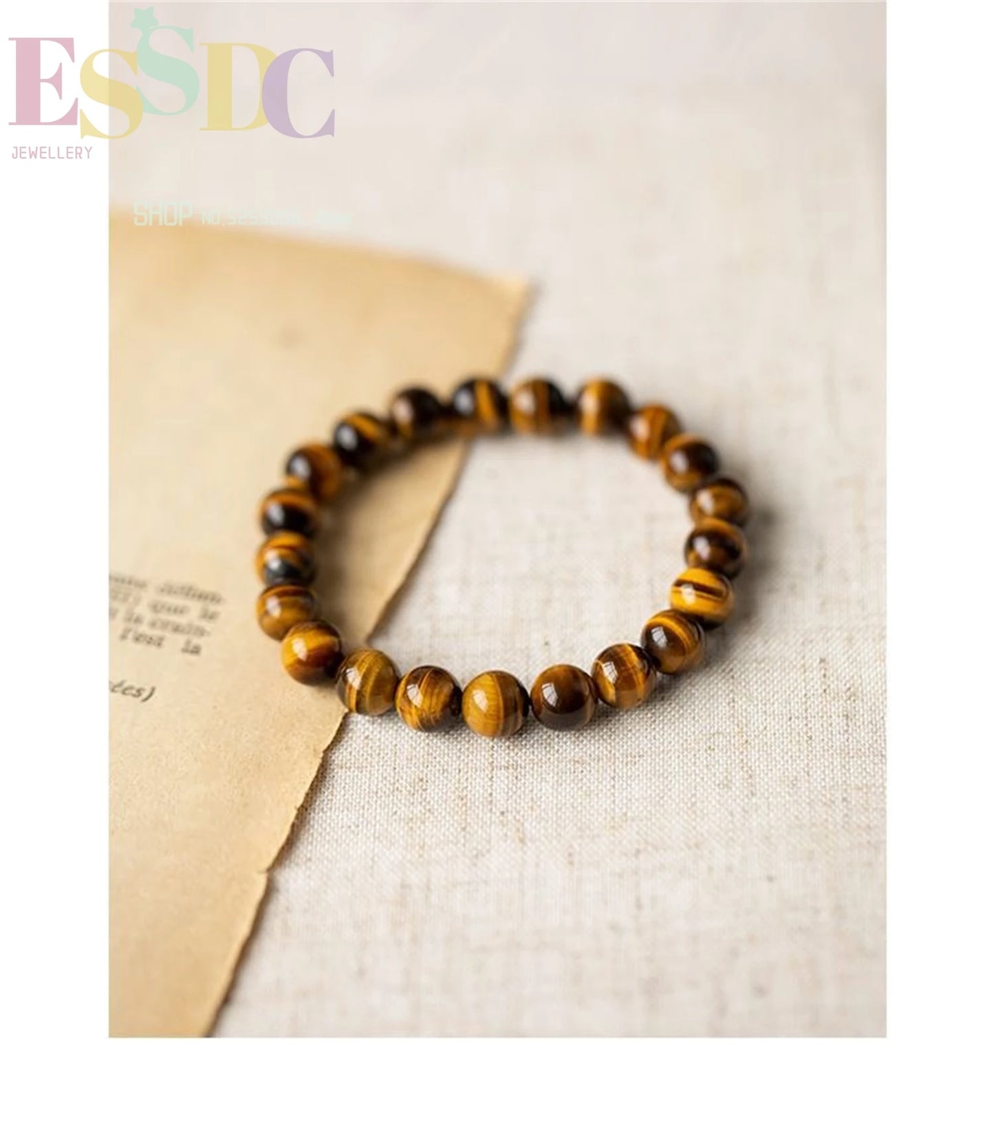 Tiger Eye & Hematite Energy Bracelet – Magnetic Healing Beads for Strength, Balance & Happy Vibes ✨