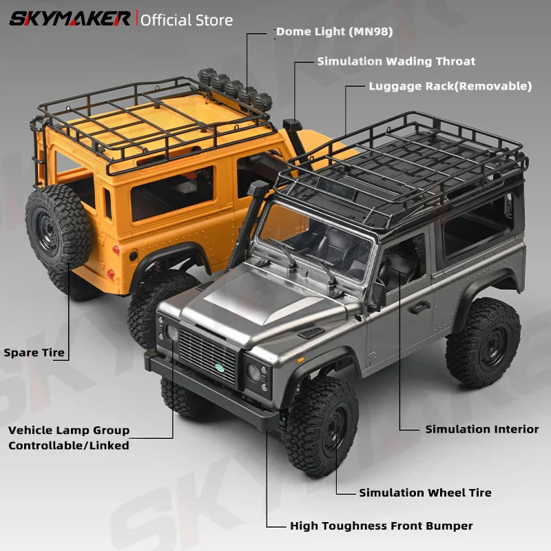 1:12 RC Car MN99s MN98 4WD Rock Crawler Remote Control Truck Toy
