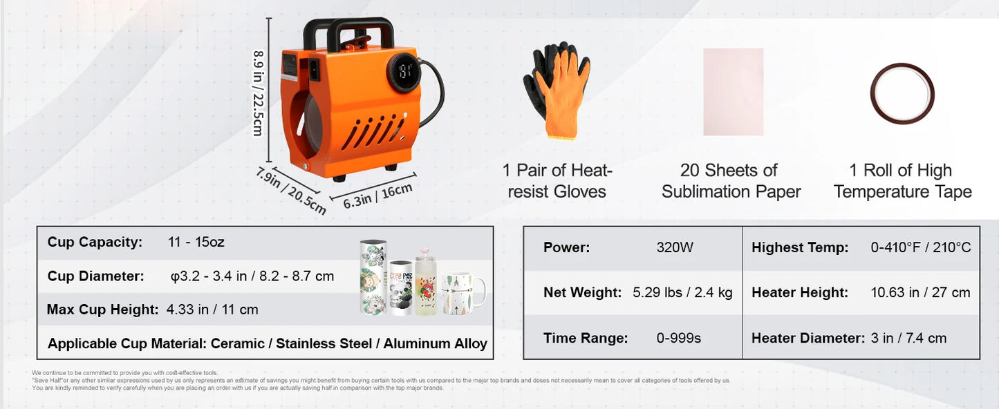 Tomorrow’s Magic Mug Maker: SucceBuy Handheld Heat Press That Turns Blank Cups Into Smiling Masterpieces 😍