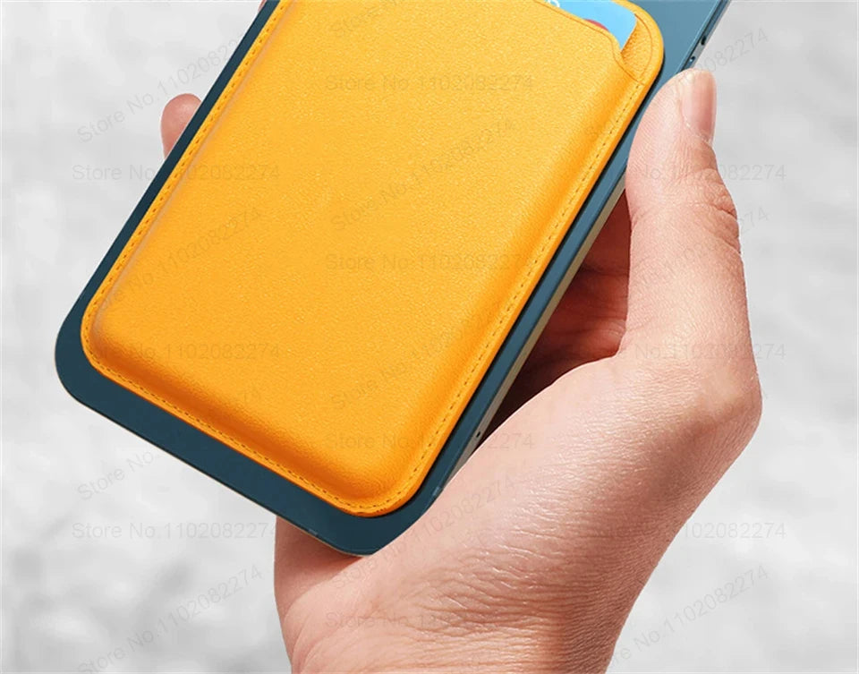 For Magsafe Leather Wallet Case Compatible For Apple iPhone 15 12 13 Pro Max Plus Fashion Magnetic Card Holder Cover Accessories - THOOBO!