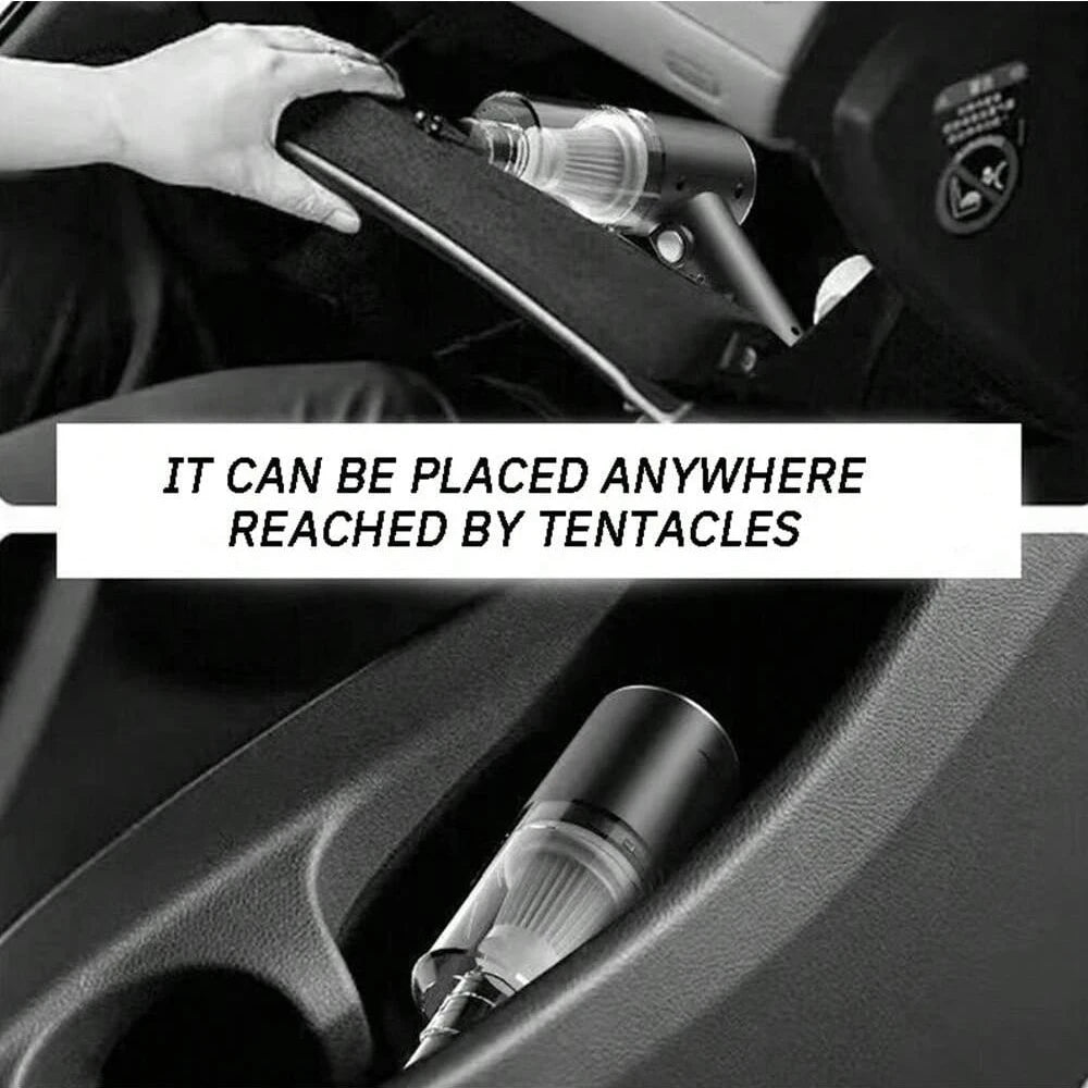 WhirlSnap 3-in-1 Mini Vac — Suction, Blow, & Precision Clean | USB Recharge | Car-to-Home Pocket Power