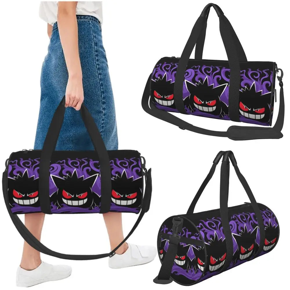 Gengar ShadowPack — Large Waterproof Pokémon Travel & Gym Duffle Bag for Hardcore Trainers