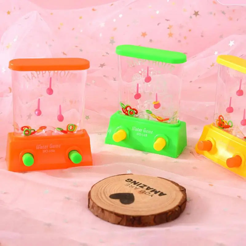 Handheld Water Game Miniature Arcade Set Water Games Educational Fine Motor Toys With Toss Water Ring Retro Pastime Party Favor - THOOBO!