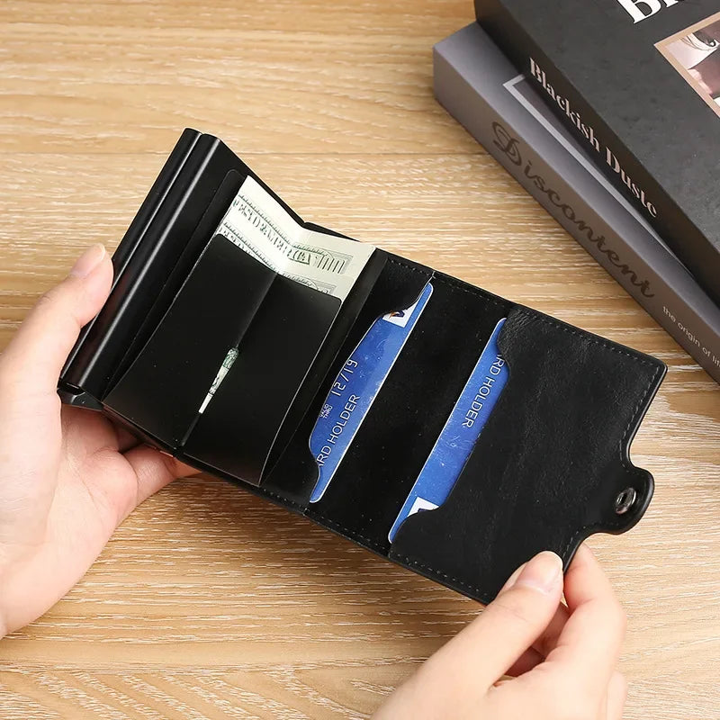 CEXIKA VaultPro – Large Capacity RFID-Blocking Carbon Fiber Magic Wallet for Men 💳🛡️ - THOOBO!
