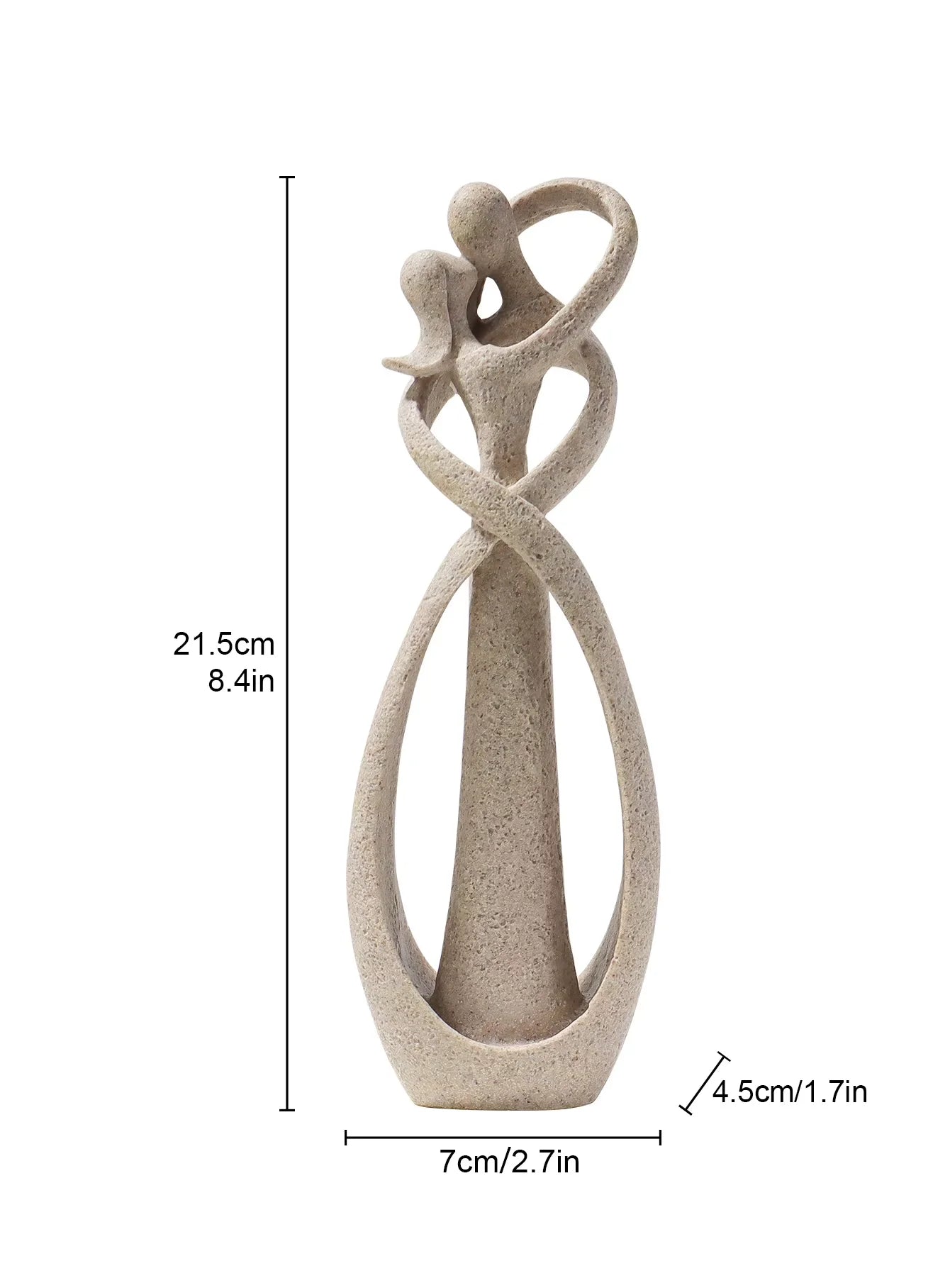 “Held Forever” Nordic Embrace Sculpture – Minimalist Romance for Modern Spaces