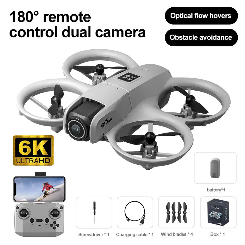 2025 GT3 RC Drone 8K 5G HD Dual Camera Quadcopter with Obstacle Avoidance
