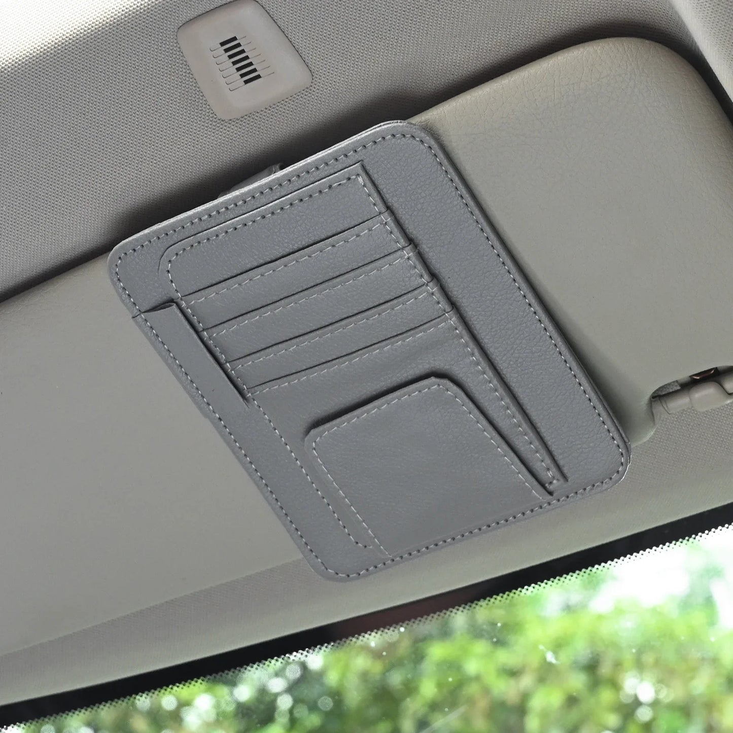 Car Visor Organizer Multi-Pocket Pouch Bag Card Glasses Storage Holder Scratch-resistant Auto Visor Holder For Car Interior Car