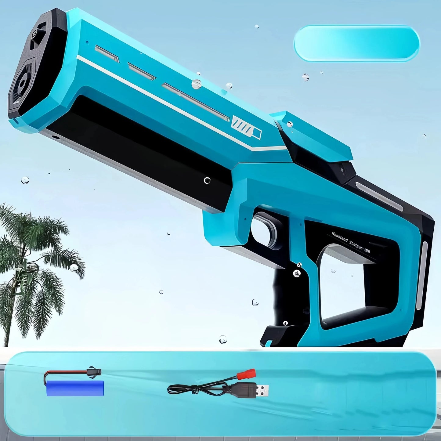Electric Water Gun Toys Bursts Children's High-pressure Strong Charging Energy Water Automatic Water Spray Children's Toy Guns