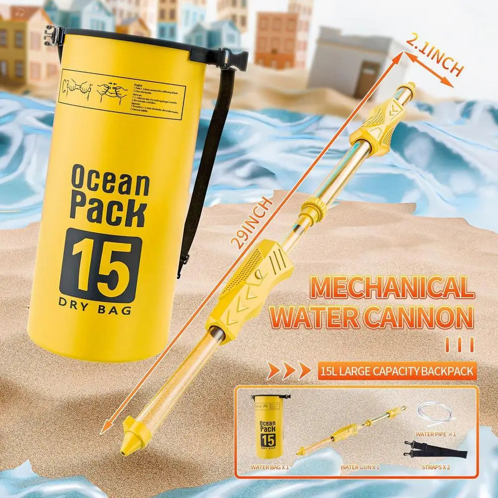 Large Backpack Water Squirter Large Backpack Water Spraying Soaker Toy Bathing Playing Interactive Hot Weather Pool Game For - THOOBO!