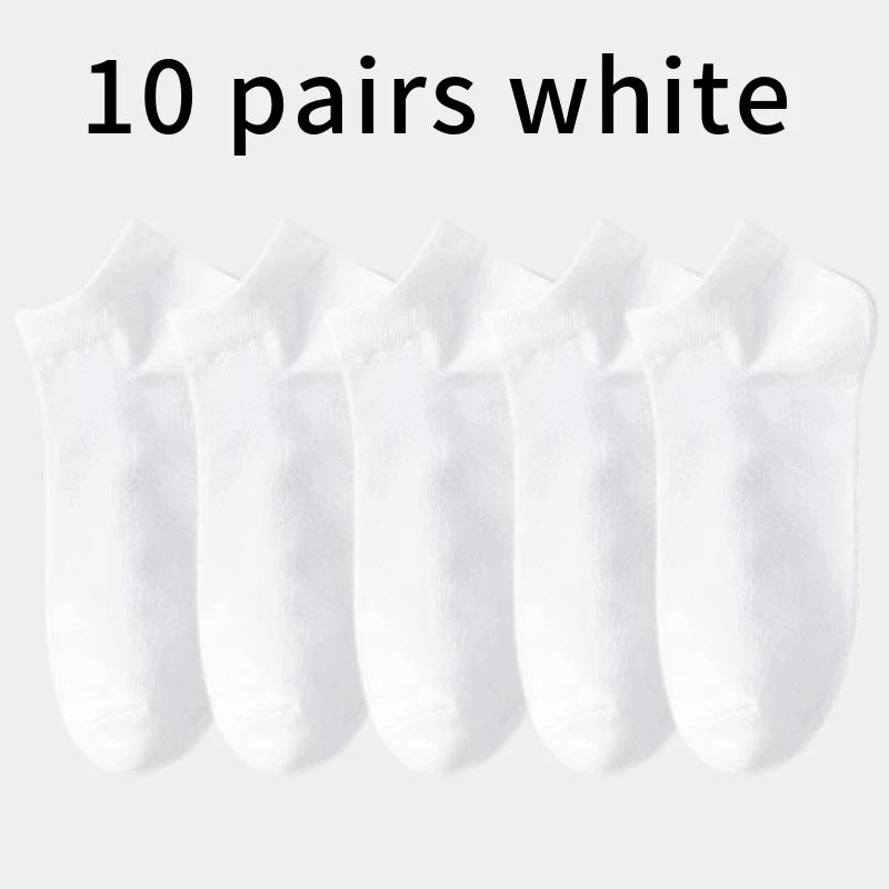 10pairs Breathable Cotton Sports Stockings Men Bamboo Fiber Autumn and Winter Men Socks Sweat Absorption Deodorant Business Sox - THOOBO!