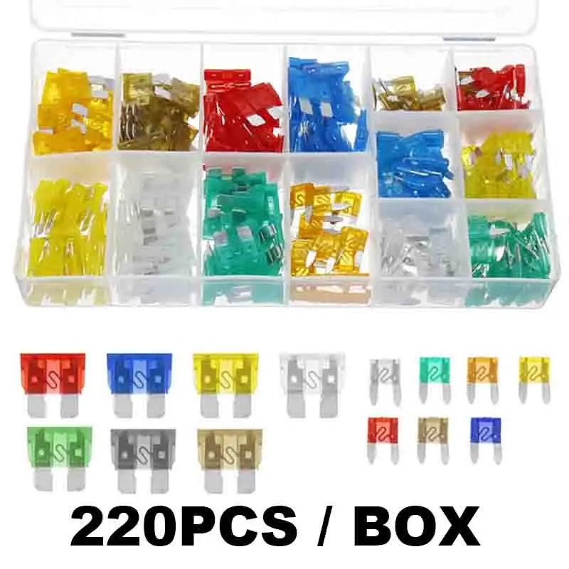 Fuse boxes come in various specifications, with 60 and 120PCS not having medium fuses, while 60PCS are packaged in bags - THOOBO!