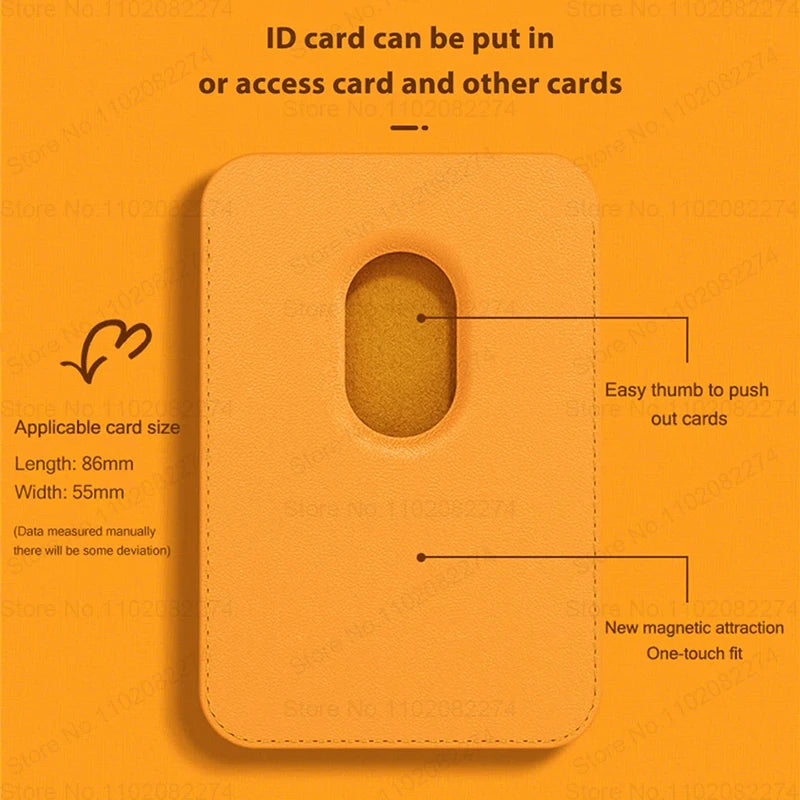 For Magsafe Leather Wallet Case Compatible For Apple iPhone 15 12 13 Pro Max Plus Fashion Magnetic Card Holder Cover Accessories - THOOBO!