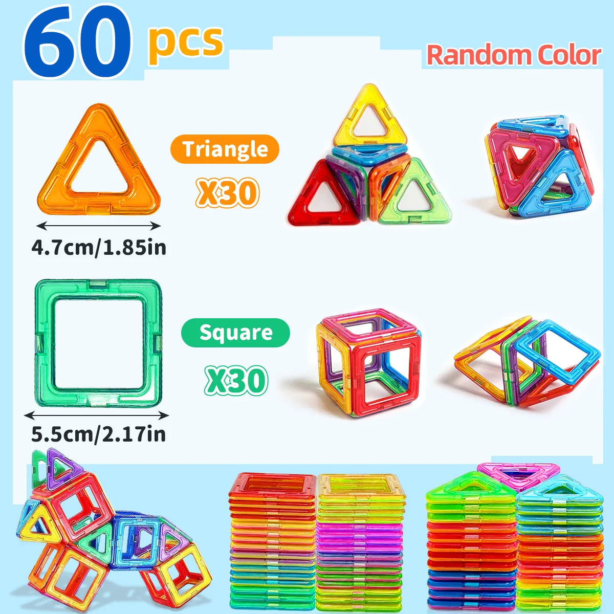 Magnetic Building Blocks for Kids – STEM Construction Learning Toy