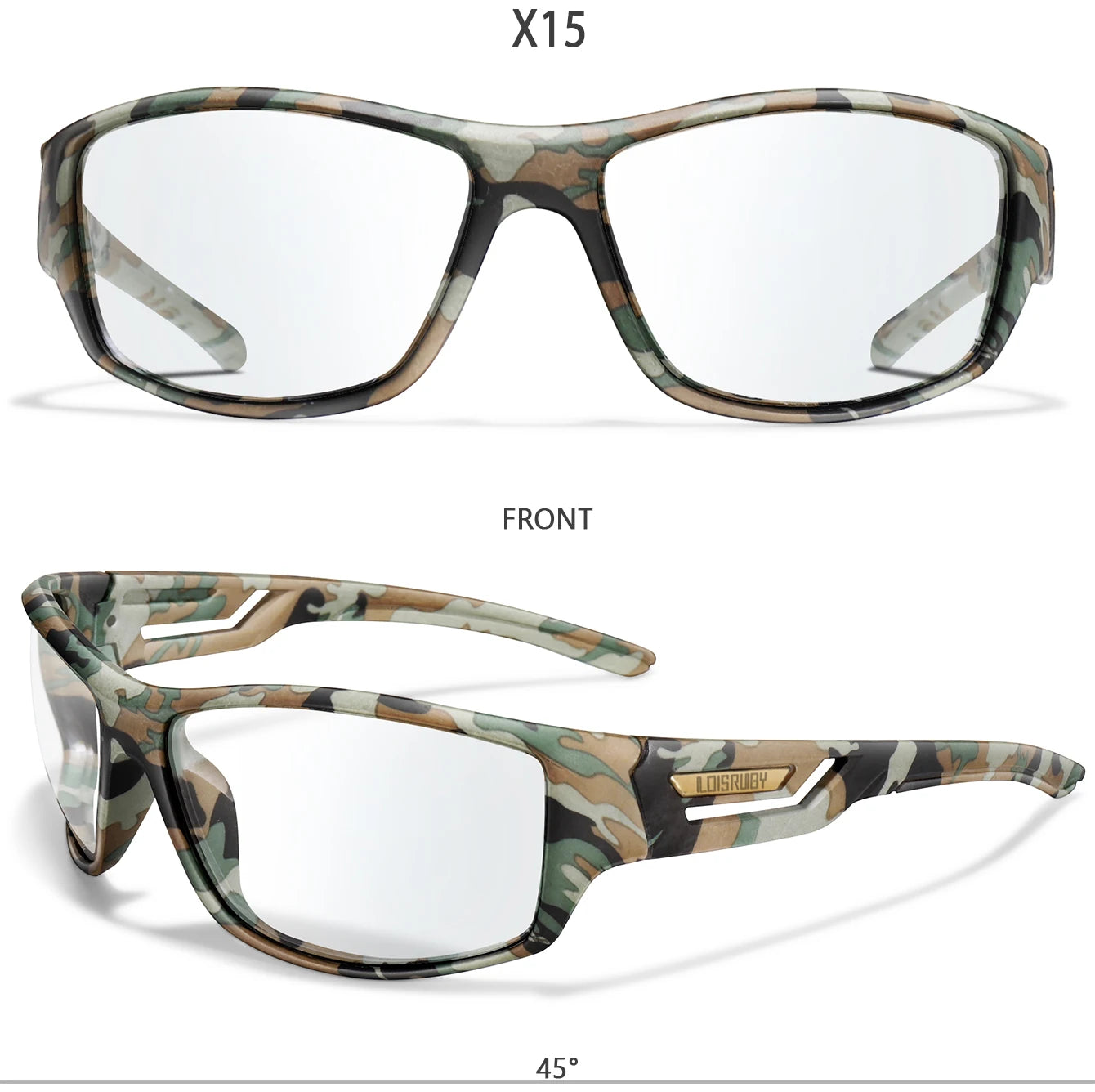 LOISRUBY CamoShift Photochromic Cycling Sunglasses – Road-Ready Vision for Every Light & Every Ride - THOOBO!