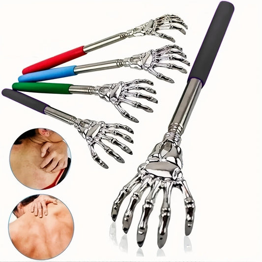 Portable Extendable Back Scratcher Stainless Steel Telescoping Back Scratcher for Both Human and Pets Extendable Back Massager - THOOBO!