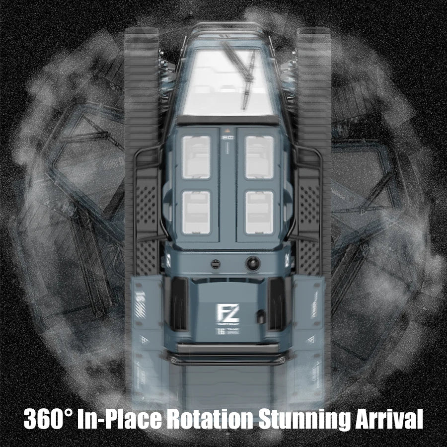 JJRC C8812 RC Tank with LED Lights Tracked Off-Road Vehicle Toy