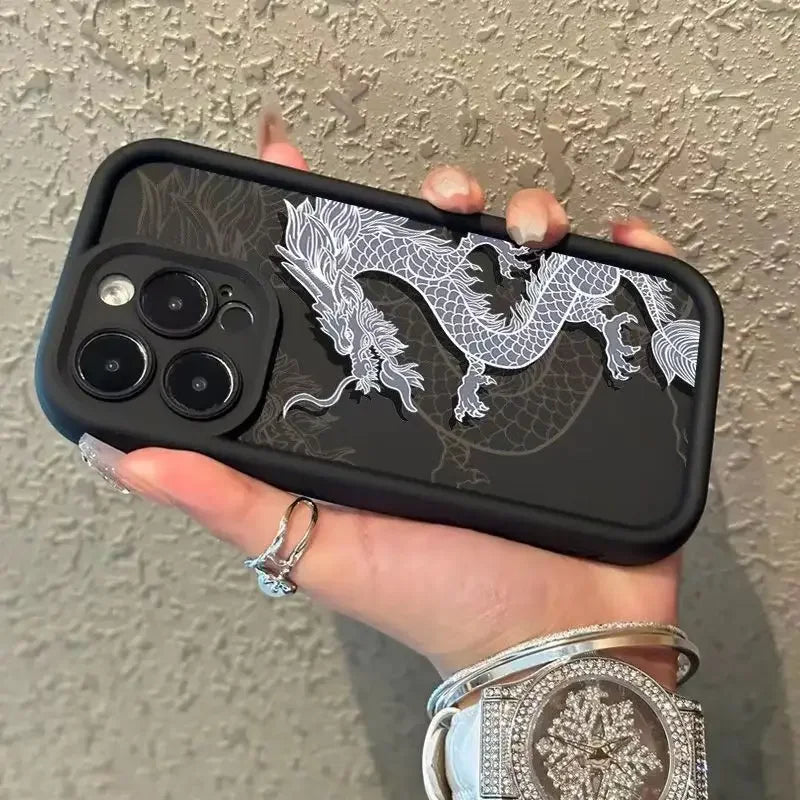 East Dragon Phone Case For Samsung Galaxy S25 S24 S23 S22 Ultra  FE A55 A54 A34 A15 A14 A35 A52 A53 5G Shockproof Silicone Cover