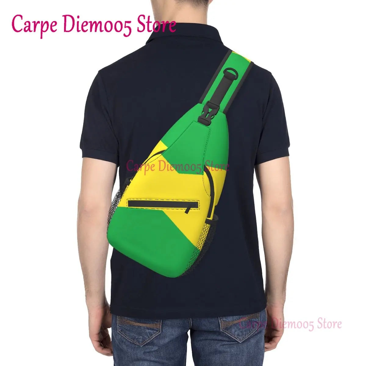 One Love Carry — Jamaica Flag Crossbody Sling Backpack For Everyday Vibes