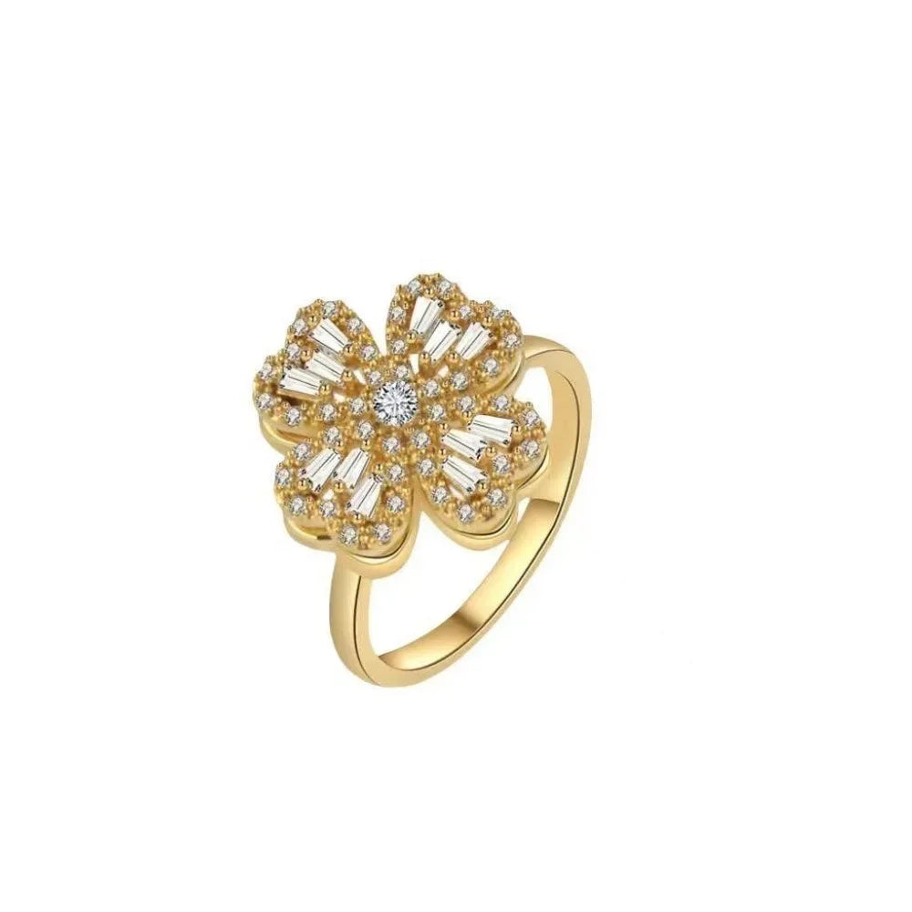 Lumé Curve Adjustable Zircon Ring — Effortless Sparkle for Every Kind of Day