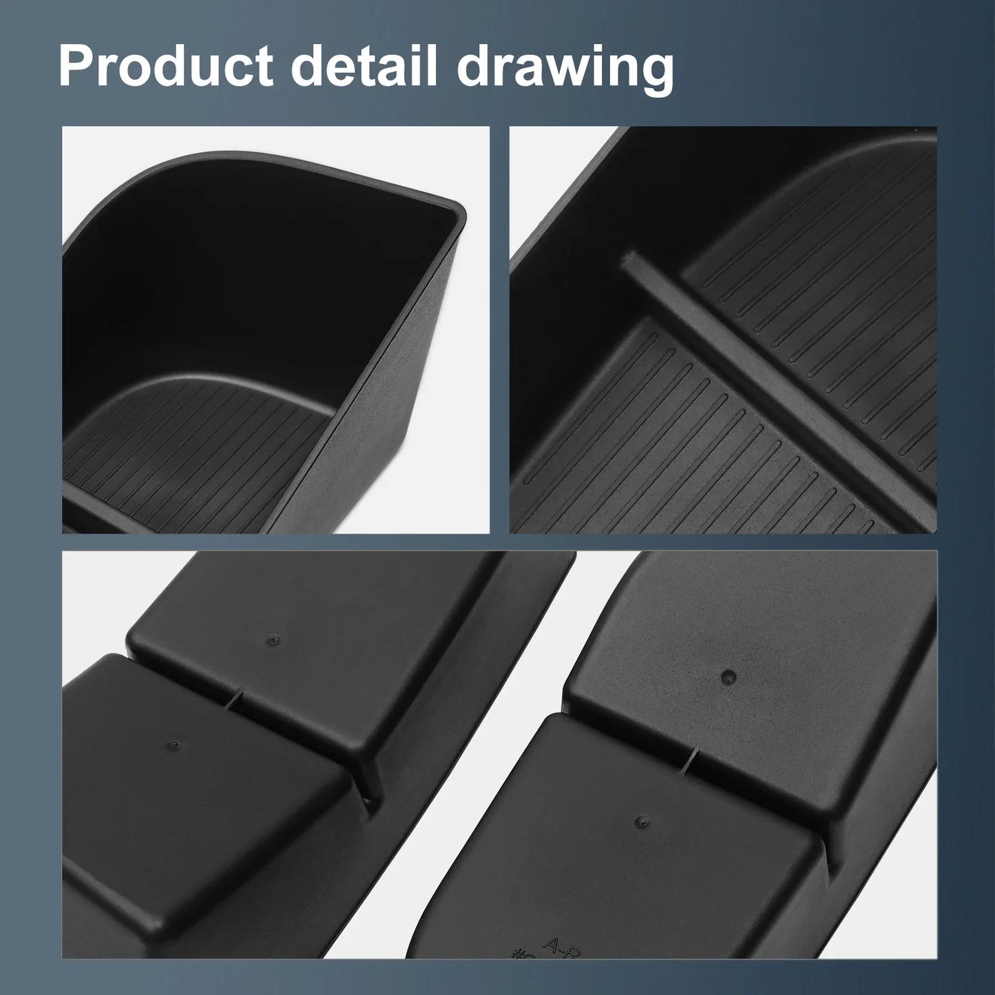 for Xpeng G6 2023 2024 Car Door Side Storage Box Car Accessories TPE Front Gate Slot Anti Dirty Storage Organizer Tray
