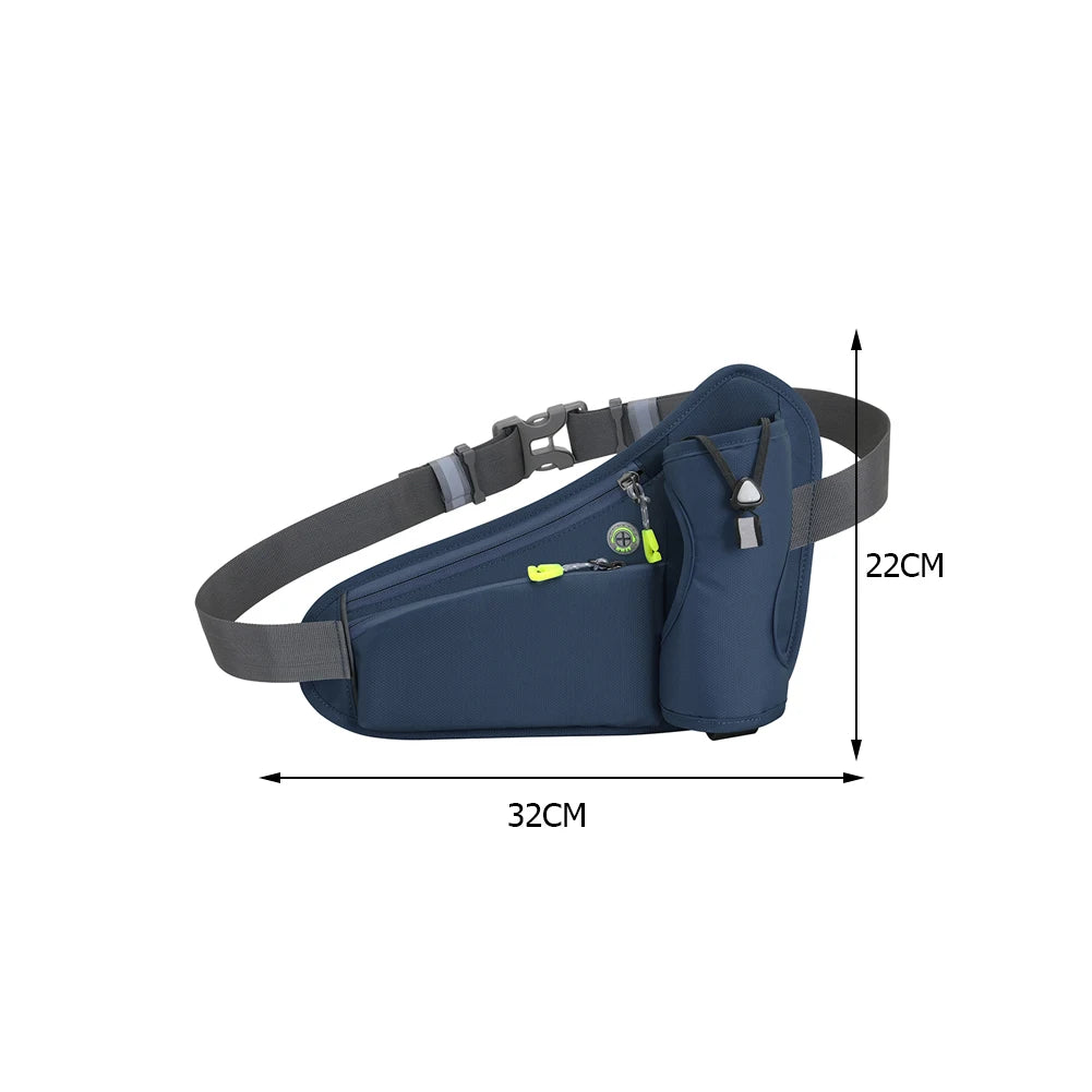 NightSprint HydratePro — Reflective Running Waist Belt With Bottle Holster & Phone Pocket 🏃‍♂️💧