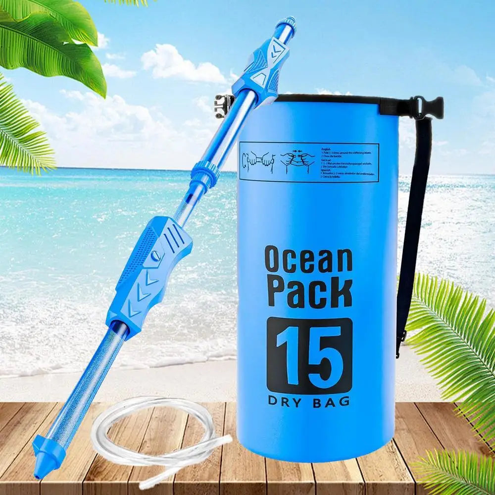 Large Backpack Water Squirter Large Backpack Water Spraying Soaker Toy Bathing Playing Interactive Hot Weather Pool Game For - THOOBO!