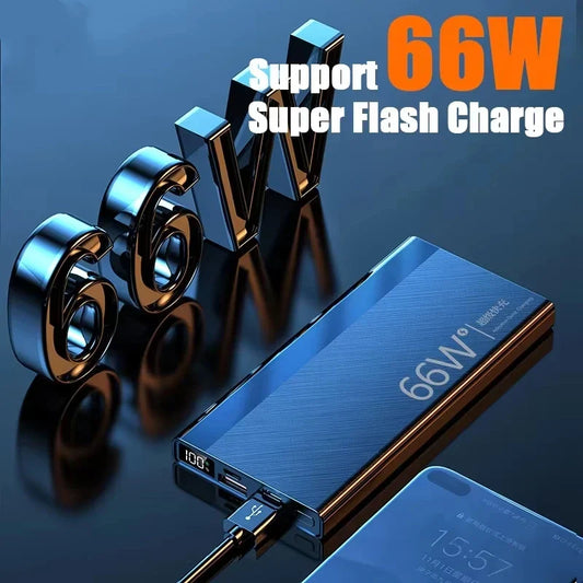 Xiaomi  Power Bank 66W Super Fast Comes With 200000mAh Led Display PD 20W Fast Charge Cable Large Capacity Gift Mobile PowerBank