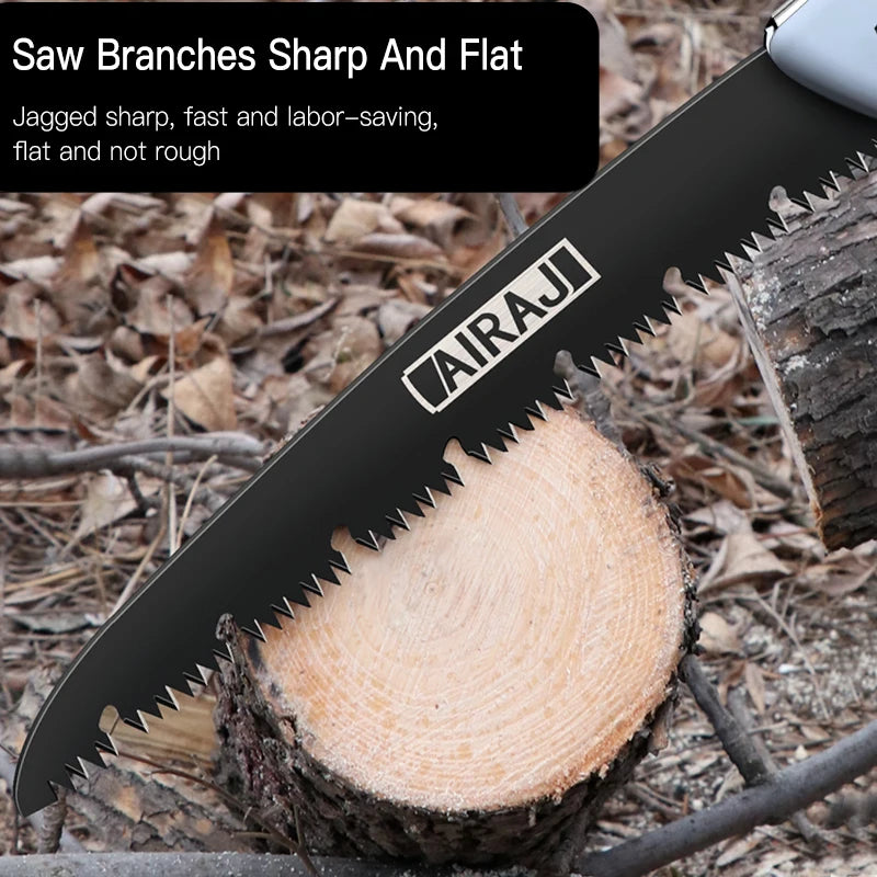AIRAJ Folding Saw Woodworking Folding hacksaw Multifunction Cutting Wood Sharp Camping Garden Prunch Saw Tree Chopper Knife Hand - THOOBO!