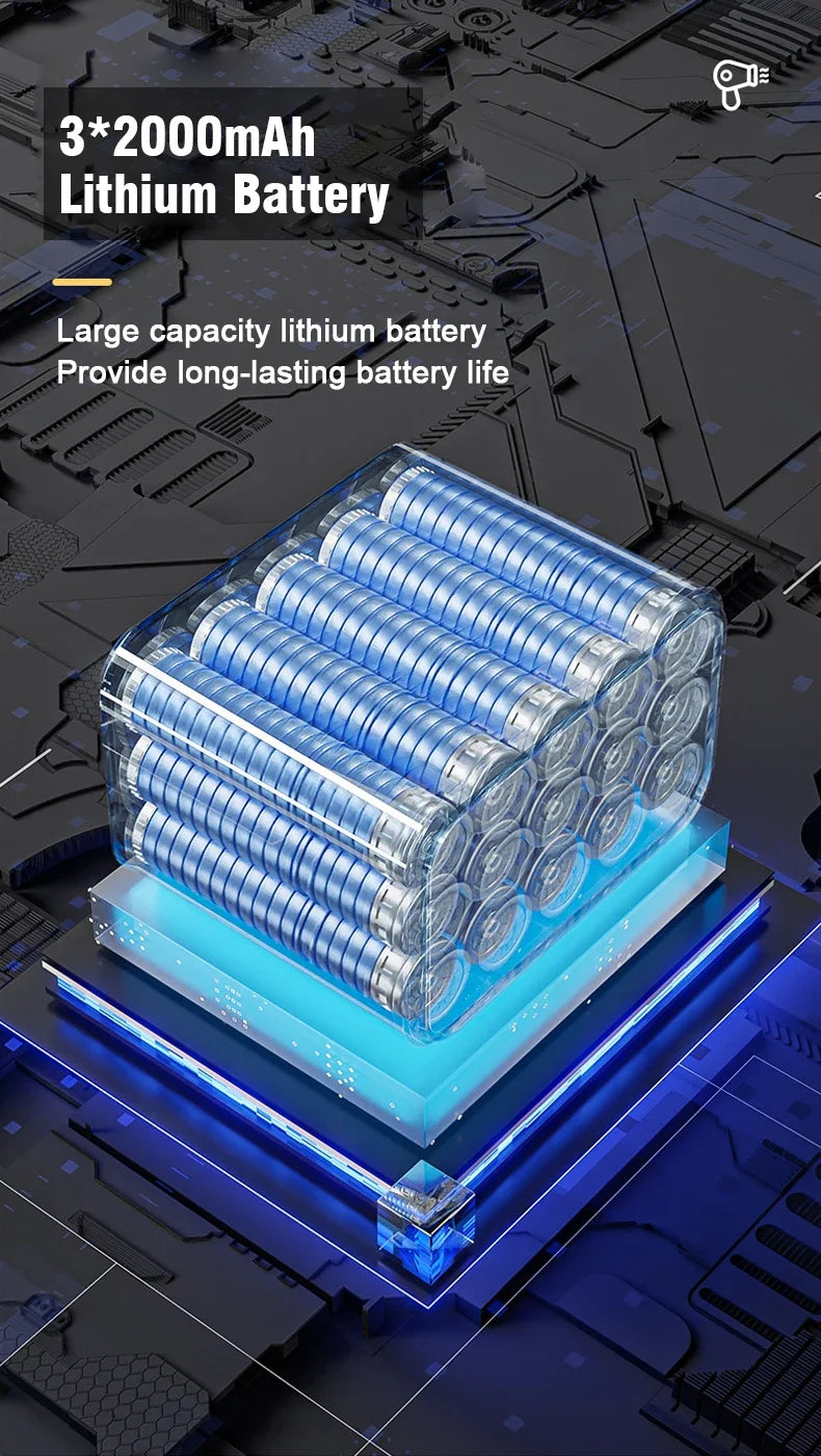 EAFC Brushless Cordless Car & Home Mini Vacuum With Built-In Power and 12,000Pa Smile-Sucking Force