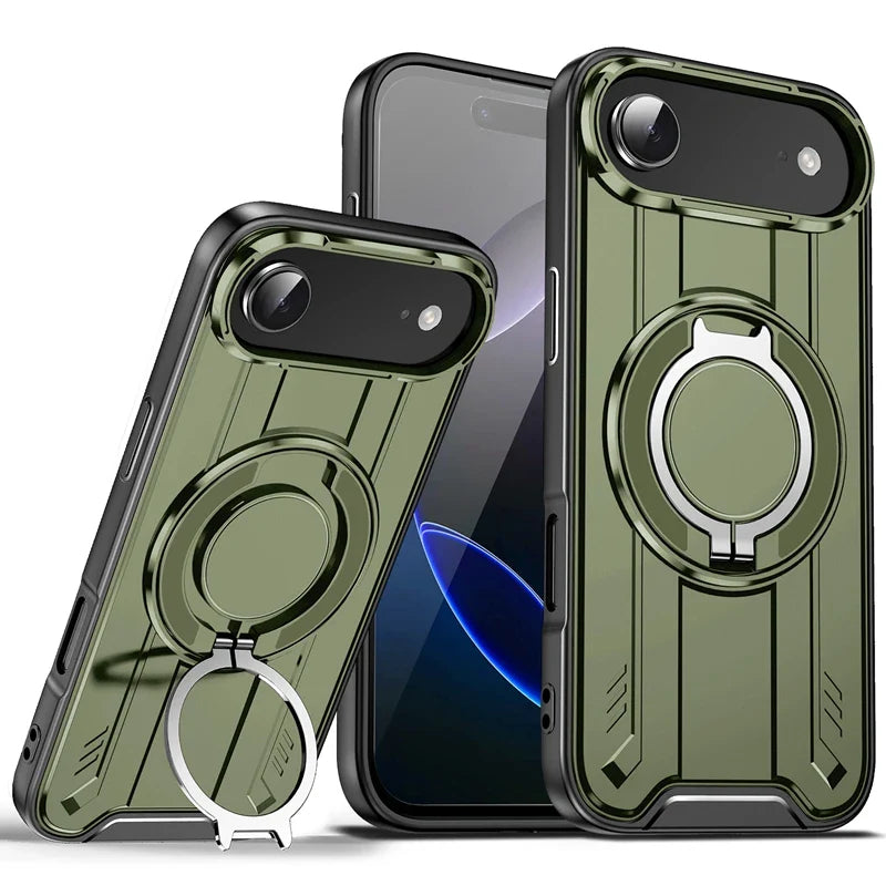 Magnetic Car Holder Ring Shockproof Armor Case For iphone 17 Pro Max 5G Camera Lens Protection Cover For iphone17 Air