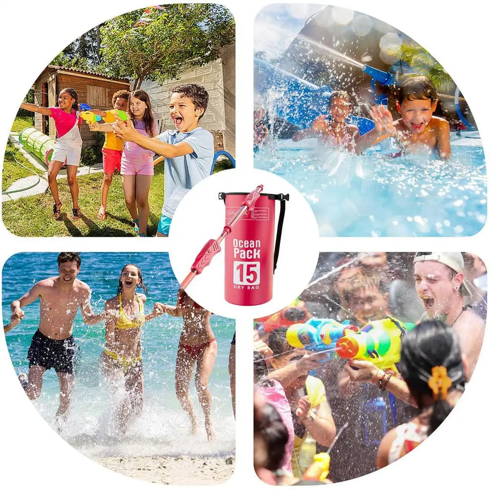 Large Backpack Water Squirter Large Backpack Water Spraying Soaker Toy Bathing Playing Interactive Hot Weather Pool Game For - THOOBO!