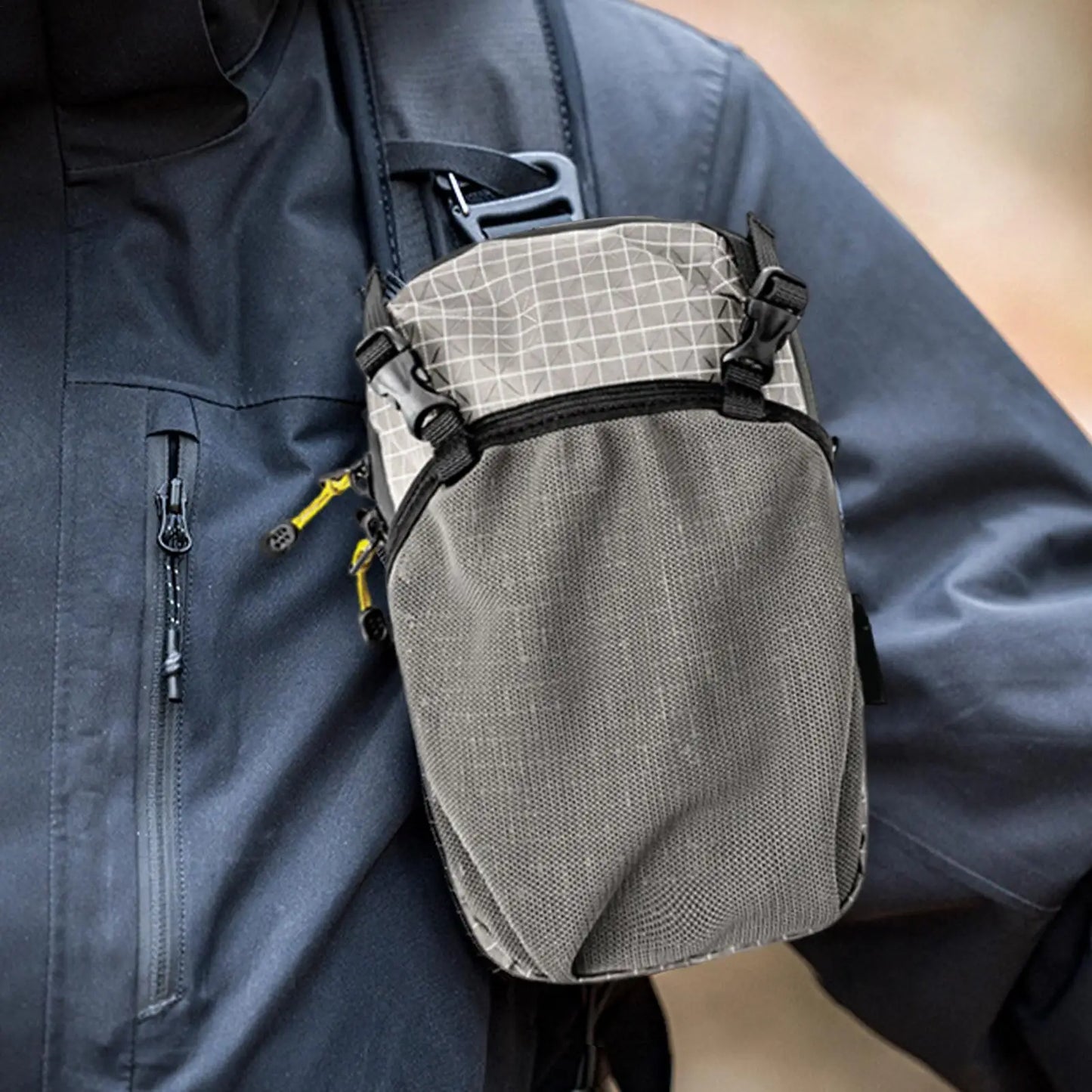 HydroGo Adventure Sling — Shatterproof Water Bottle & Phone Holder With Strap for Travel, Gym & Outdoor Sports