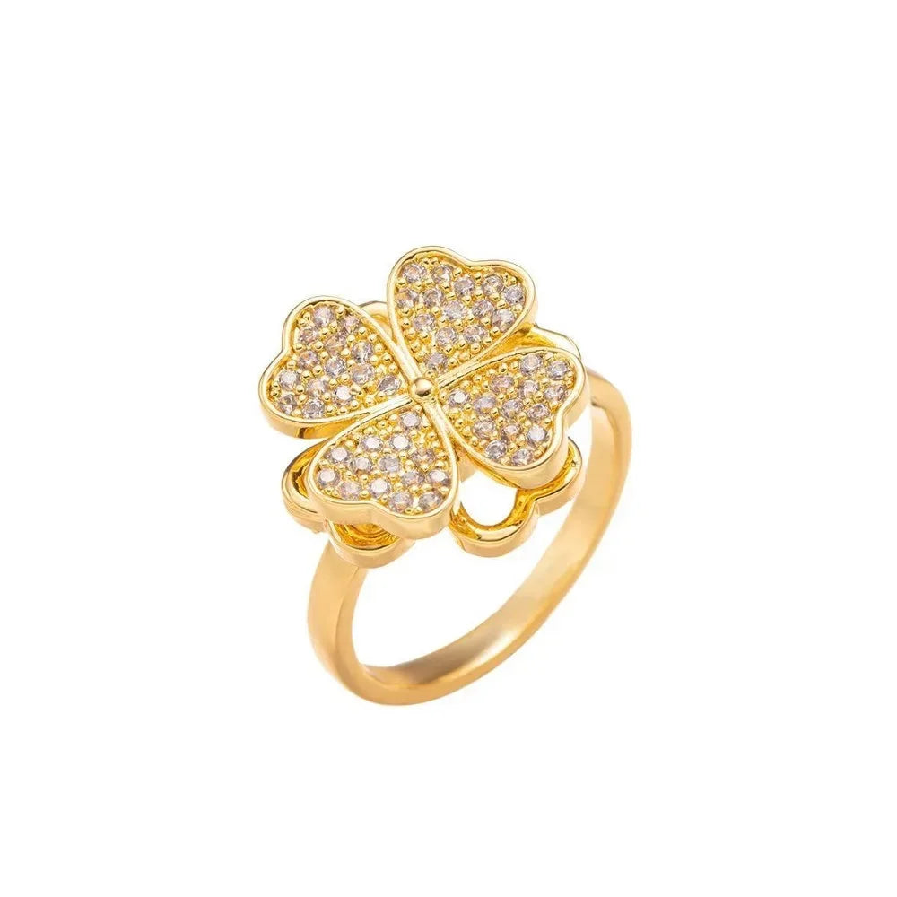 Lumé Curve Adjustable Zircon Ring — Effortless Sparkle for Every Kind of Day