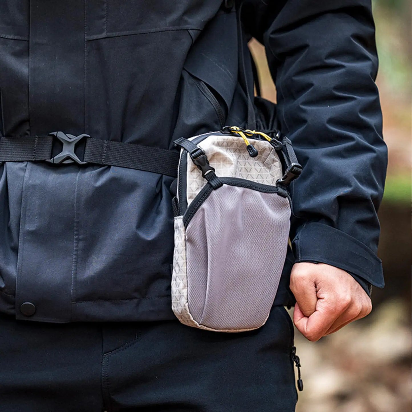 HydroGo Adventure Sling — Shatterproof Water Bottle & Phone Holder With Strap for Travel, Gym & Outdoor Sports