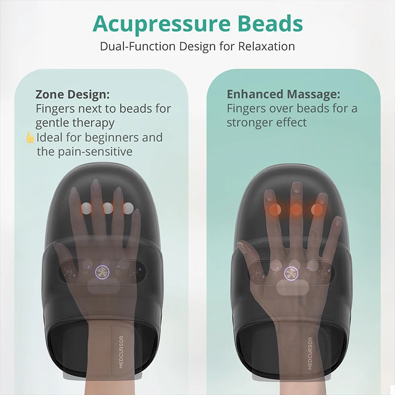 Medcursor CloudTouch Wireless Hand Massager — Melt Stress, Warm the Soul, Repeat.