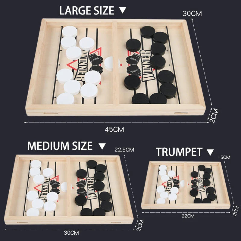 Wooden Bouncing Chess Tabletop Game – Parent-Child Interactive Toy