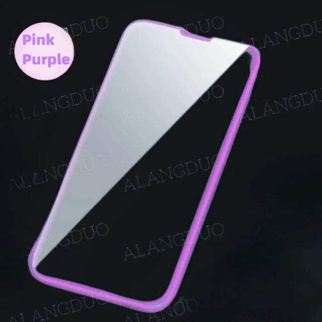 Luminous Tempered Glass For iPhone 13 Pro Max Screen Protector Glowing Protective Glass For iPhone 15 16 Pro Max 13 Mini Glass
