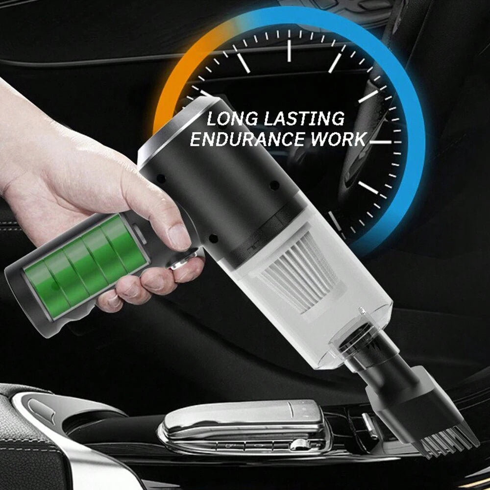 WhirlSnap 3-in-1 Mini Vac — Suction, Blow, & Precision Clean | USB Recharge | Car-to-Home Pocket Power