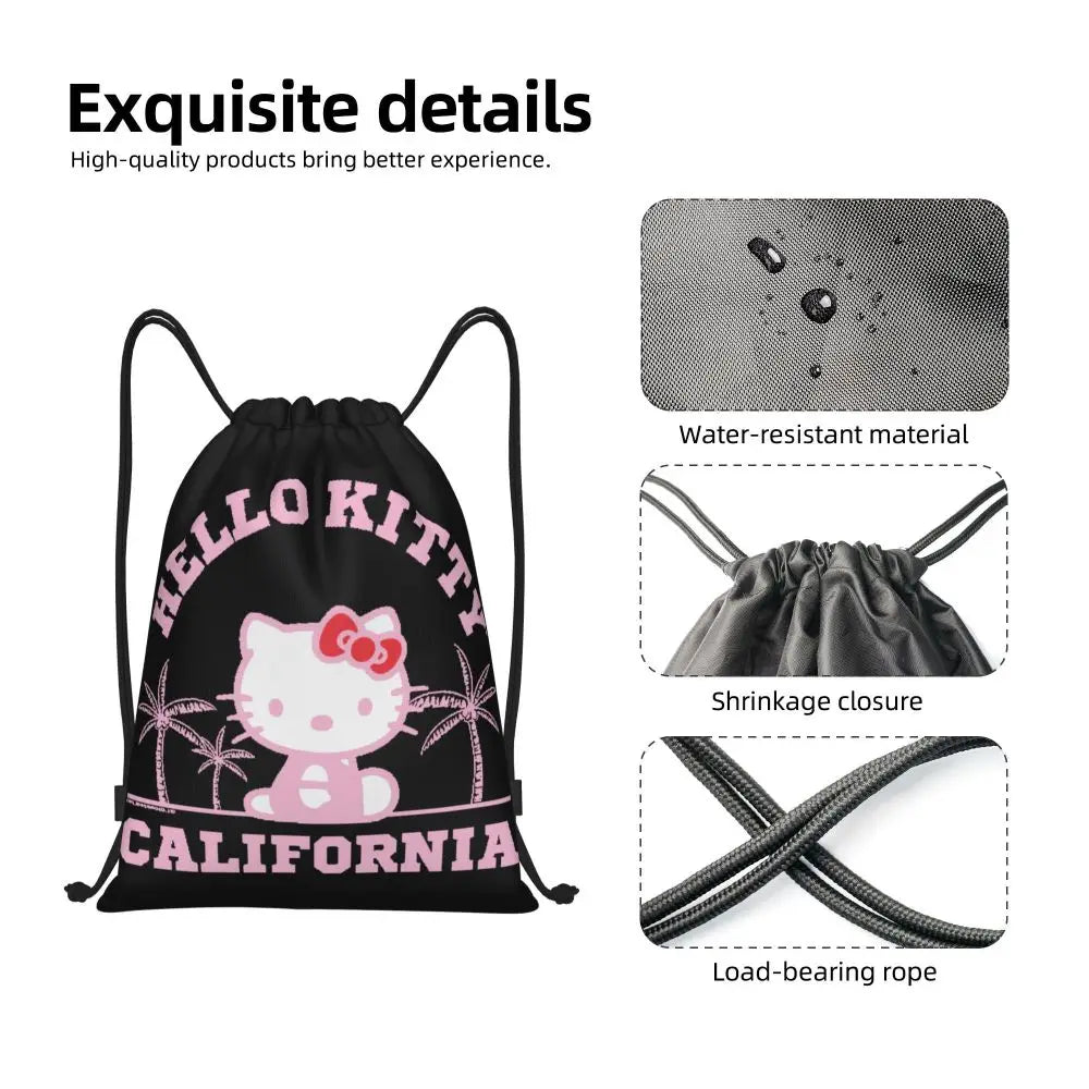 Hello Kitty Drawstring Backpack — Cute Strength, Daily Charm, Universal Smile