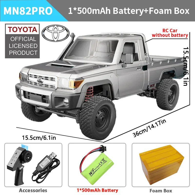 ZWN MN82 MN82S 1/12 RC Pickup Truck 4WD Off-Road Climbing Toy