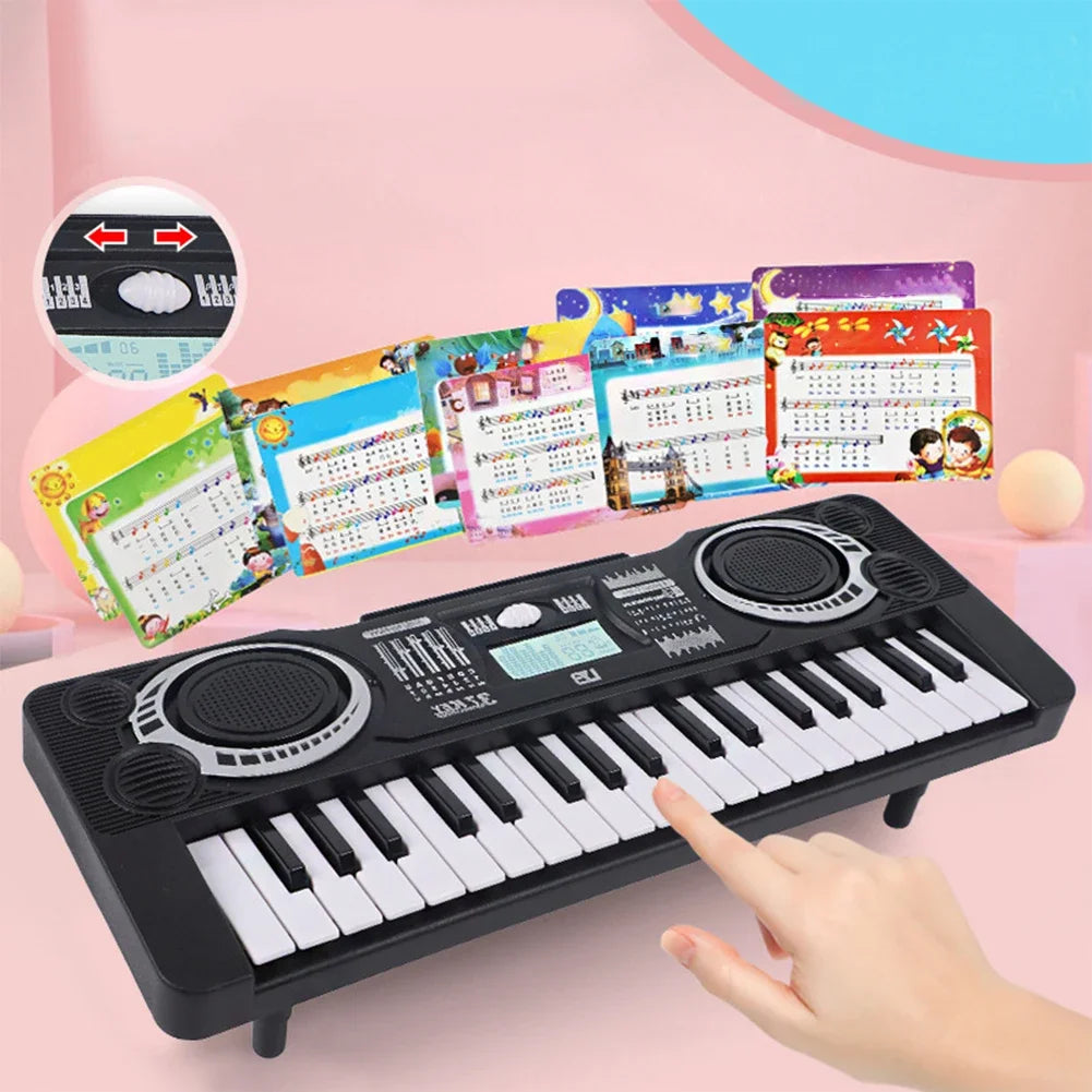 Digital Electronic Piano Kids Educational Toy Portable 37 Keys Electronic Piano Keyboard Children Musical Instrument - THOOBO!