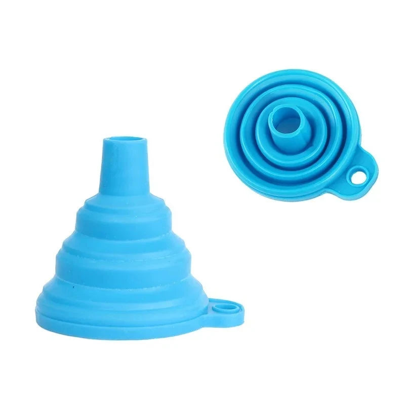 FLOPSTER FUNNEL – Foldable Silicone Oil Filler for Engines, Washer Fluid & More (Universal Car Fit, Heat-Resistant, No-Mess Wizard)
