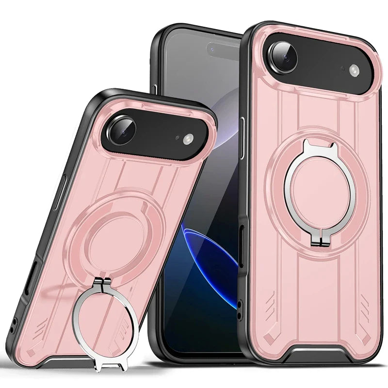 Magnetic Car Holder Ring Shockproof Armor Case For iphone 17 Pro Max 5G Camera Lens Protection Cover For iphone17 Air