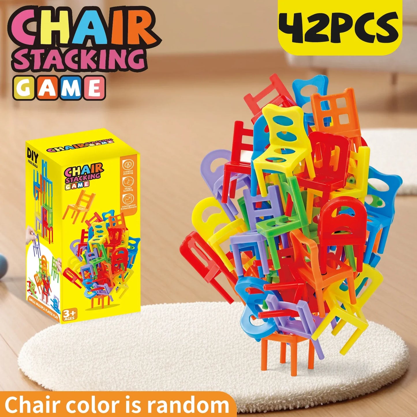 Stacking Chair Game – Educational Balance & Building Toy Set