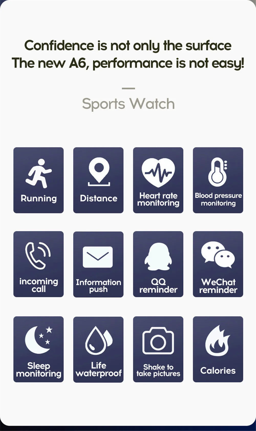 WristIQ 116 – Lightweight Bluetooth Smartwatch for Fitness, Sleep, Messages &amp; Daily Tracking with USB Charging
